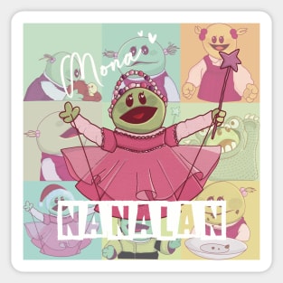 Nanalan mona Sticker